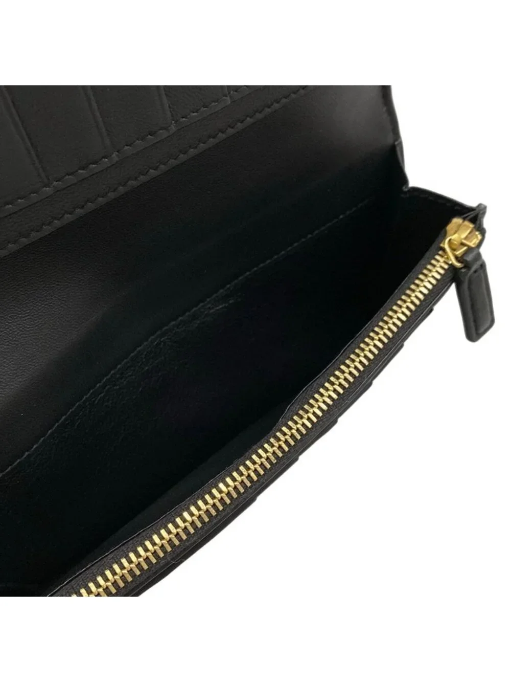 Saint Laurent Paris Wallet Black Embossed Leather